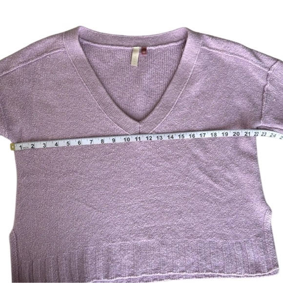 Anthropologie Pilcro Lilac V-Neck Oversized Sweater Size Small - Picture 5 of 9
